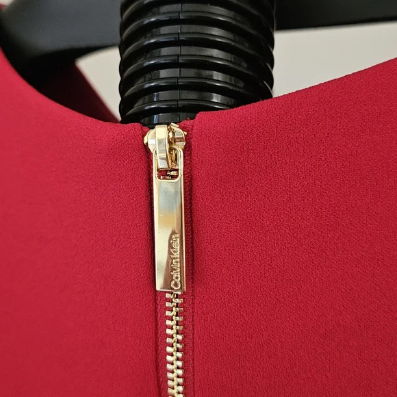 Calvin Klein Bold Red Mini Dress - Picture 4 of 5